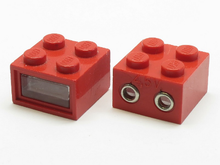 Part 08010cc01 - Electric, Light Brick 4.5V 2 x 2 with 2 Plug Holes, Trans-Clear Smooth Lens - De BrickPlaats