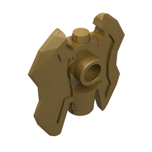 Part 11096 - Minifigure, Weapon Axe Head, Double with Bar Holder and 2 Hollow Studs - De BrickPlaats