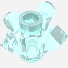 Part 11127 - Rock 1 x 1 Crystal 4 Point (Brick, Round 1 x 1 with 4 Upward Fins / Points) - De BrickPlaats
