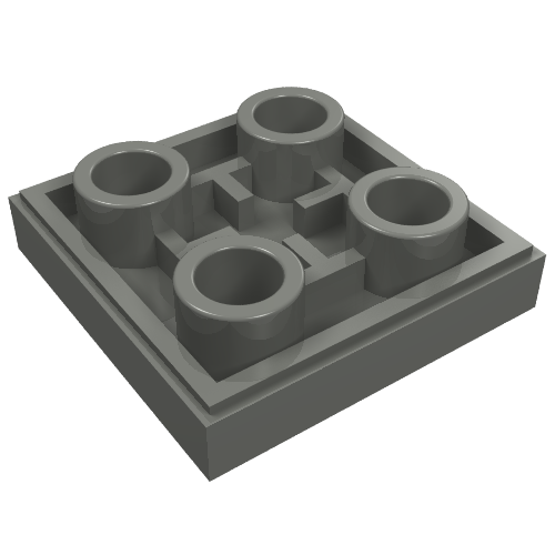 Part 11203 - Tile, Modified 2 x 2 Inverted - De BrickPlaats