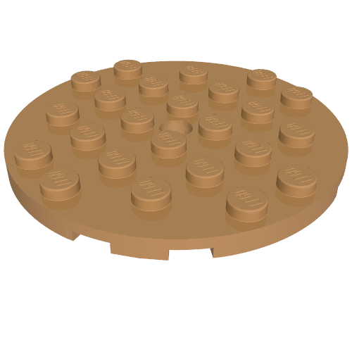 Part 11213 - Plate, Round 6 x 6 with Hole - De BrickPlaats