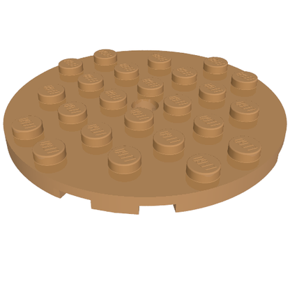 Part 11213 - Plate, Round 6 x 6 with Hole - De BrickPlaats