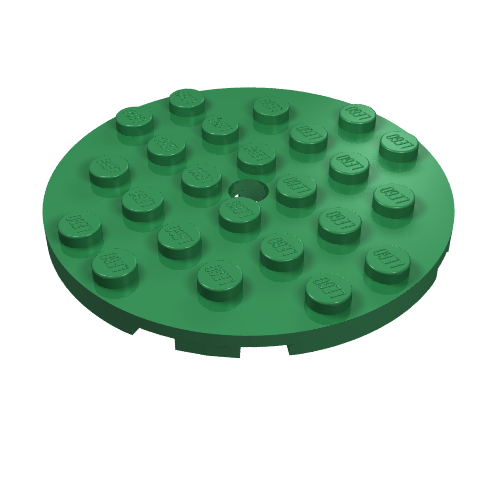Part 11213 - Plate, Round 6 x 6 with Hole - De BrickPlaats