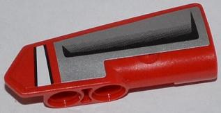 Part 11946pb003 - Technic, Panel Fairing #21 Very Small Smooth, Side B with White Line and Air Intake Pattern (Sticker) - Set 42011 - De BrickPlaats