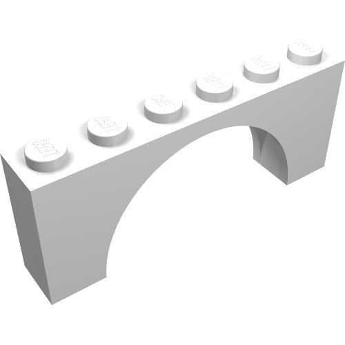 Part 12939 - Arch 1 x 6 x 2 - Thin Top without Reinforced Underside - De BrickPlaats