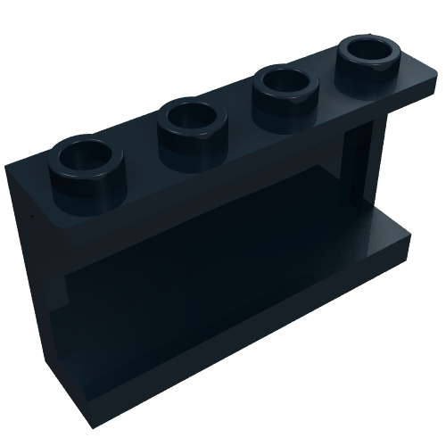 Part 14718 - Panel 1 x 4 x 2 with Side Supports - Hollow Studs - De BrickPlaats