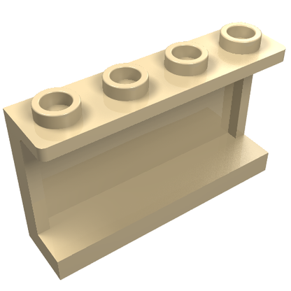 Part 14718 - Panel 1 x 4 x 2 with Side Supports - Hollow Studs - De BrickPlaats