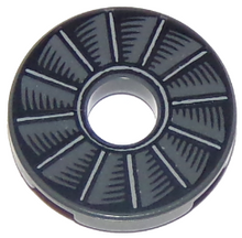 Part 15535pb01 - Tile, Round 2 x 2 with Hole with Rotor Blade Pattern - De BrickPlaats