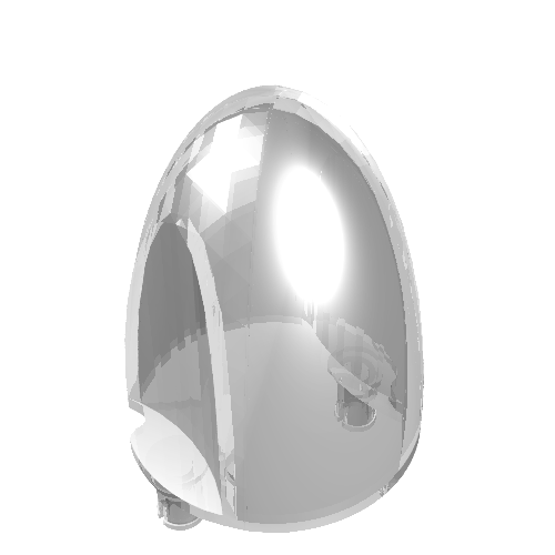 Part 18591 - Windscreen 4 x 4 x 5 Cone with Pins - De BrickPlaats