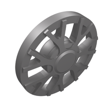 Part 18979a - Wheel Cover 10 Spoke T Shape - for Wheel 18976 - De BrickPlaats