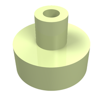 Part 20482 - Tile, Round 1 x 1 with Bar and Pin Holder - De BrickPlaats
