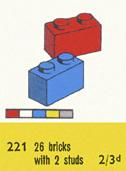Set 221-2 - 1 x 2 Bricks - De BrickPlaats