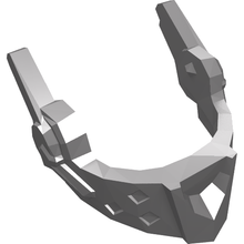 Part 22393 - Minifigure, Visor Pointed with Round Dimples and Spikes - De BrickPlaats