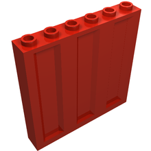 Part 23405 - Panel 1 x 6 x 5 with Corrugated Profile - De BrickPlaats
