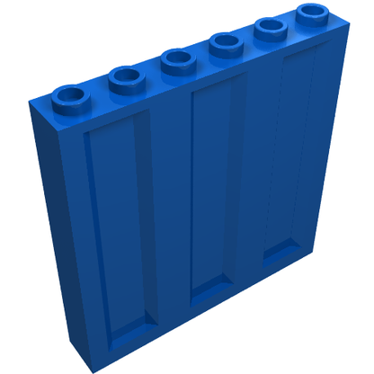Part 23405 - Panel 1 x 6 x 5 with Corrugated Profile - De BrickPlaats