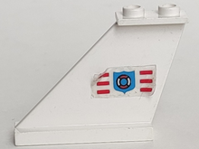 Part 2340pb025L - Tail 4 x 1 x 3 with Coast Guard Logo Pattern on Left Side (Sticker) - Set 6353 - De BrickPlaats