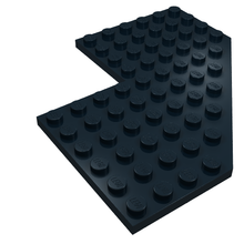 Part 2401 - Wedge, Plate 10 x 10 with 4 x 4 Cutout and Cut Corner - De BrickPlaats