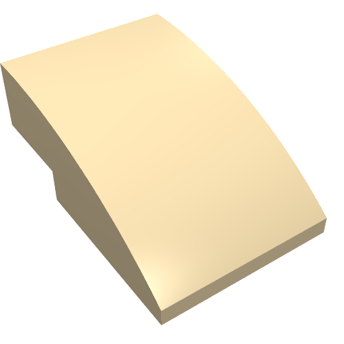 Part 24309 - Slope, Curved 3 x 2 - De BrickPlaats