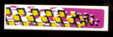 Part 2431pb0054R - Tile 1 x 4 with Racers Pattern Model Right Side (Sticker) - Set 8131 - De BrickPlaats