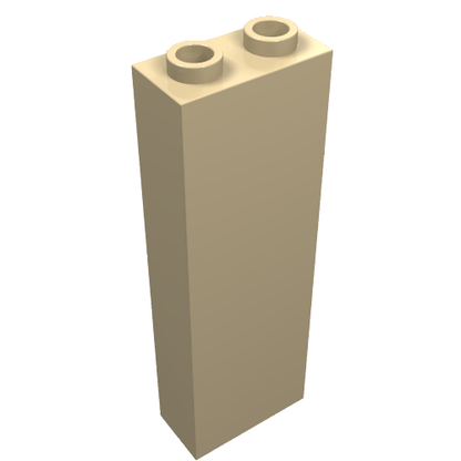 Part 2454 - Brick 1 x 2 x 5 - Blocked Open Studs or Hollow Studs - De BrickPlaats