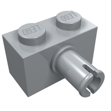 Part 2458 - Brick, Modified 1 x 2 with Pin - De BrickPlaats