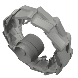 Part 2515 - Wheel Hard Plastic Large (54mm D. x 30mm) - De BrickPlaats