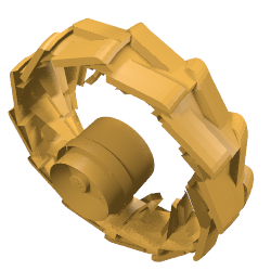 Part 2515 - Wheel Hard Plastic Large (54mm D. x 30mm) - De BrickPlaats