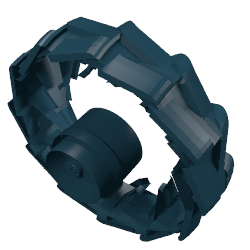 Part 2515 - Wheel Hard Plastic Large (54mm D. x 30mm) - De BrickPlaats