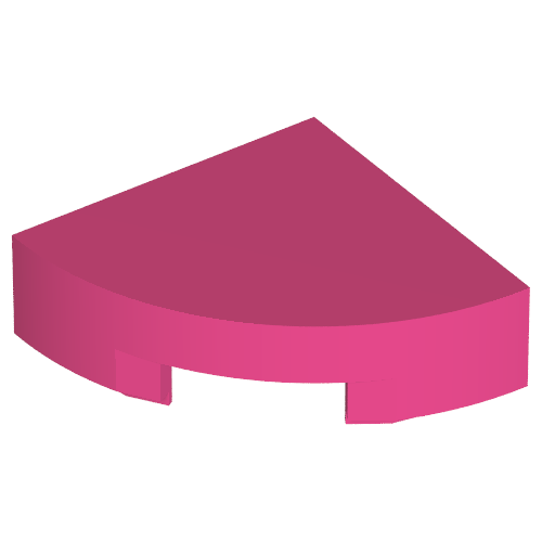 Part 25269 - Tile, Round 1 x 1 Quarter - De BrickPlaats