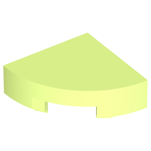 Part 25269 - Tile, Round 1 x 1 Quarter - De BrickPlaats