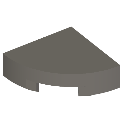 Part 25269 - Tile, Round 1 x 1 Quarter - De BrickPlaats