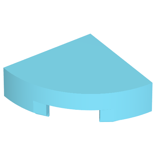 Part 25269 - Tile, Round 1 x 1 Quarter - De BrickPlaats