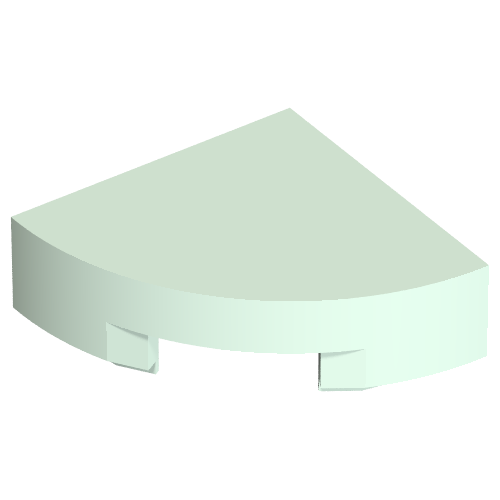 Part 25269 - Tile, Round 1 x 1 Quarter - De BrickPlaats