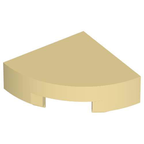 Part 25269 - Tile, Round 1 x 1 Quarter - De BrickPlaats