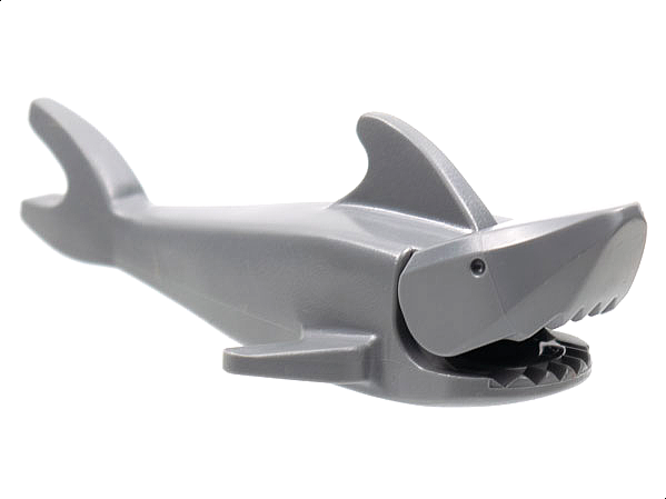 Part 2547c03 - Shark with Rounded Nose and Debossed Eyes - De BrickPlaats