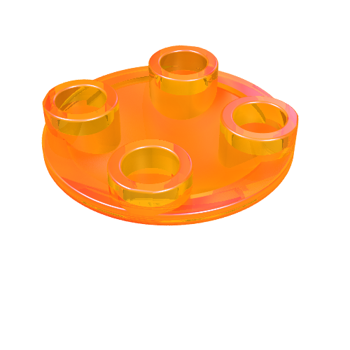 Part 2654 - Plate, Round 2 x 2 with Rounded Bottom (Boat Stud) - De BrickPlaats