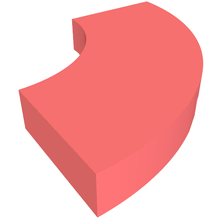 Part 27925 - Tile, Round Corner 2 x 2 Macaroni - De BrickPlaats