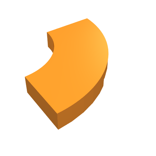Part 27925 - Tile, Round Corner 2 x 2 Macaroni - De BrickPlaats