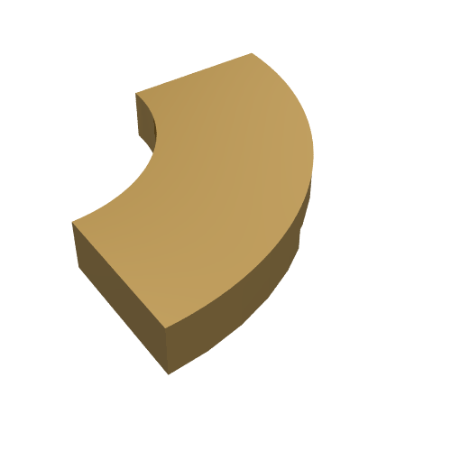 Part 27925 - Tile, Round Corner 2 x 2 Macaroni - De BrickPlaats