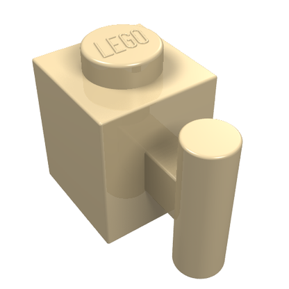 Part 2921 - Brick, Modified 1 x 1 with Bar Handle - De BrickPlaats