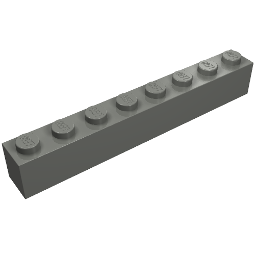 Part 3008 - Brick 1 x 8 - De BrickPlaats