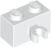 Part 30237b - Brick, Modified 1 x 2 with Open O Clip Thick (Vertical Grip) - De BrickPlaats