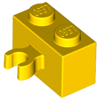 Part 30237b - Brick, Modified 1 x 2 with Open O Clip Thick (Vertical Grip) - De BrickPlaats