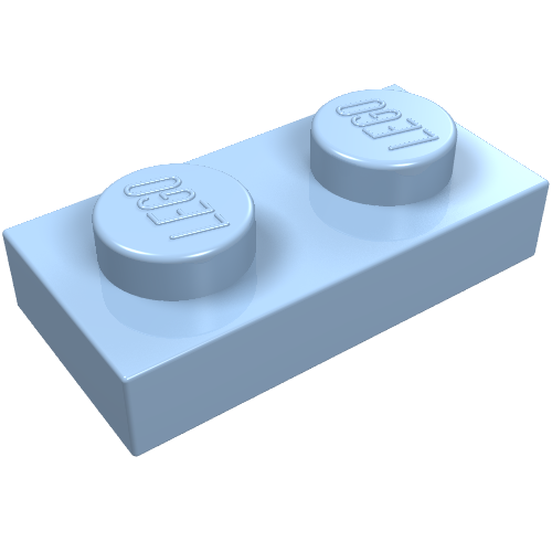 Part 3023 - Plate 1 x 2 - De BrickPlaats