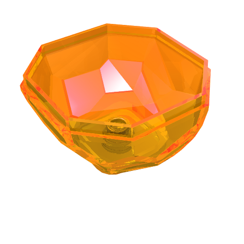 Part 30294 - Rock 4 x 4 Octagonal Boulder, Bottom - De BrickPlaats