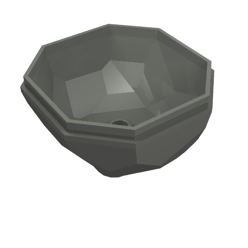 Part 30294 - Rock 4 x 4 Octagonal Boulder, Bottom - De BrickPlaats