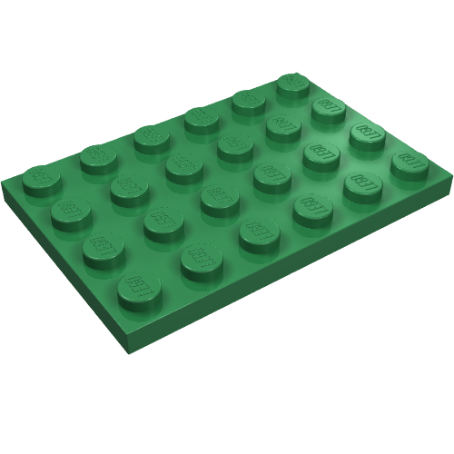 Part 3032 - Plate 4 x 6 - De BrickPlaats