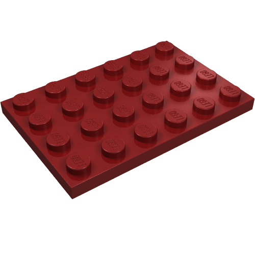 Part 3032 - Plate 4 x 6 - De BrickPlaats