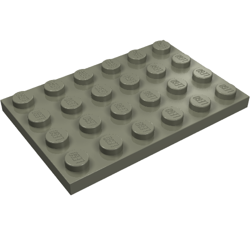 Part 3032 - Plate 4 x 6 - De BrickPlaats
