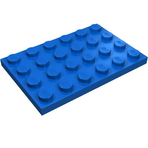 Part 3032 - Plate 4 x 6 - De BrickPlaats